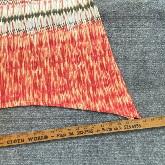 Chico's Skirt Women's 2 US Medium Asymmetrical Midi Tribal Boho Cottage Fairy‎ - Picture 15 of 16